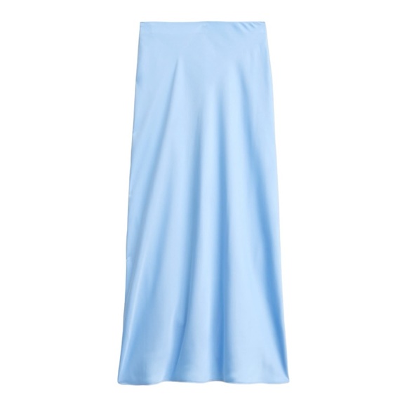 J. Crew Gwyneth Slip Skirt in Placid Sky (L) - Picture 3 of 11